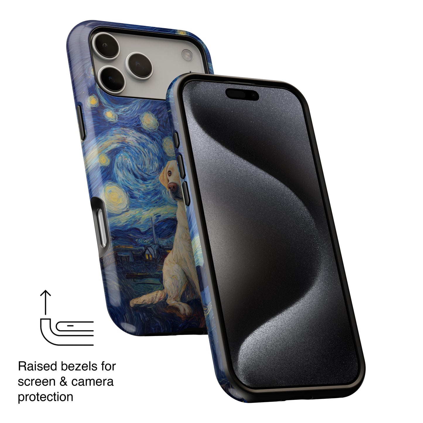 Barky Night (Labrador Retriever) Design iPhone Case