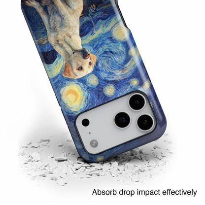 Barky Night (Labrador Retriever) Design iPhone Case