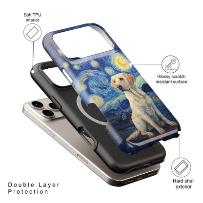 Barky Night (Labrador Retriever) Design iPhone Case
