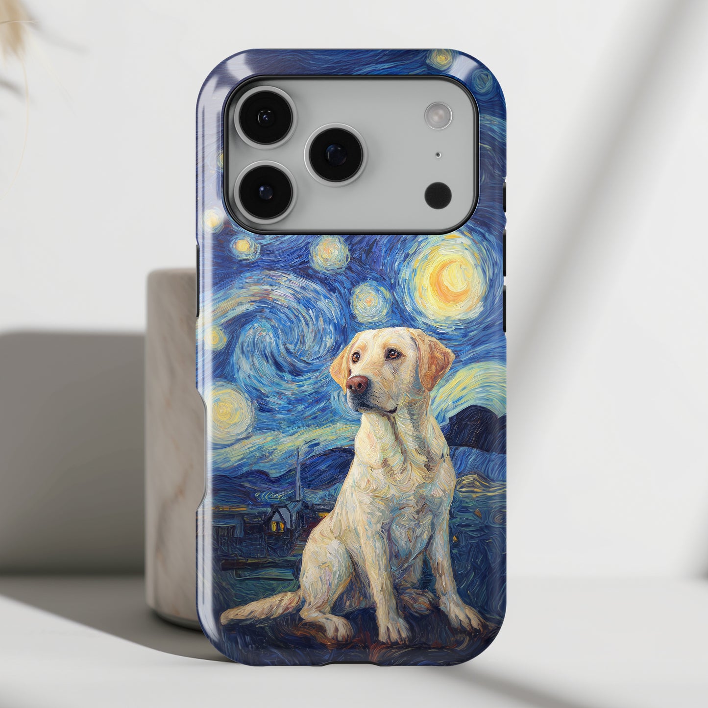 Barky Night (Labrador Retriever) Design iPhone Case