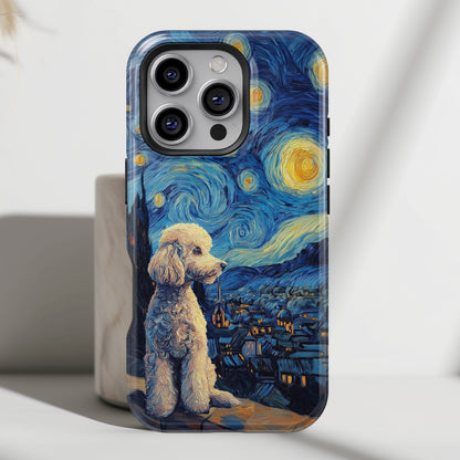 Barky Night (Poodle) Design iPhone Case