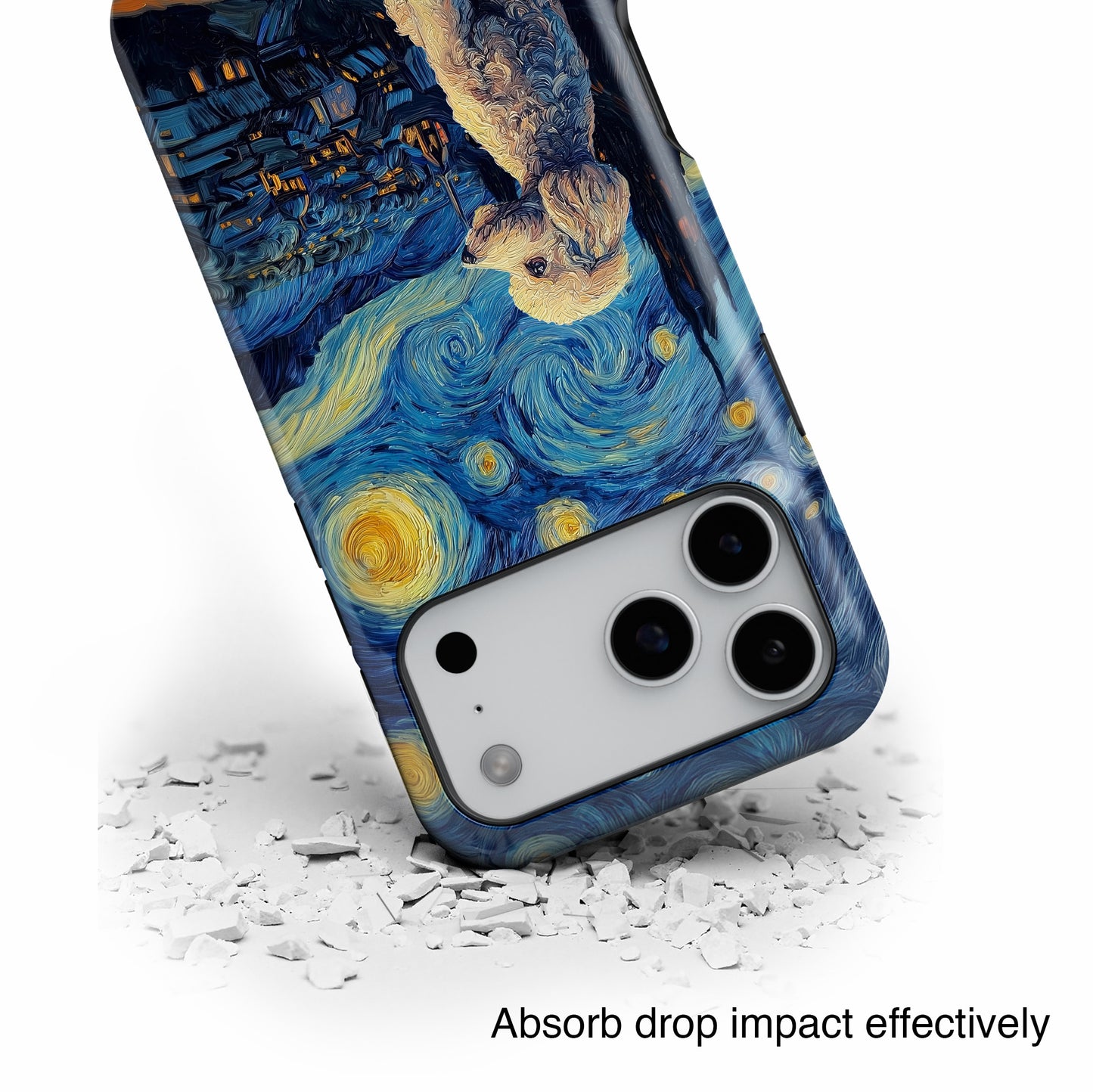 Barky Night (Poodle) Design iPhone Case