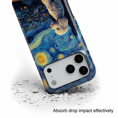 Barky Night (Poodle) Design iPhone Case