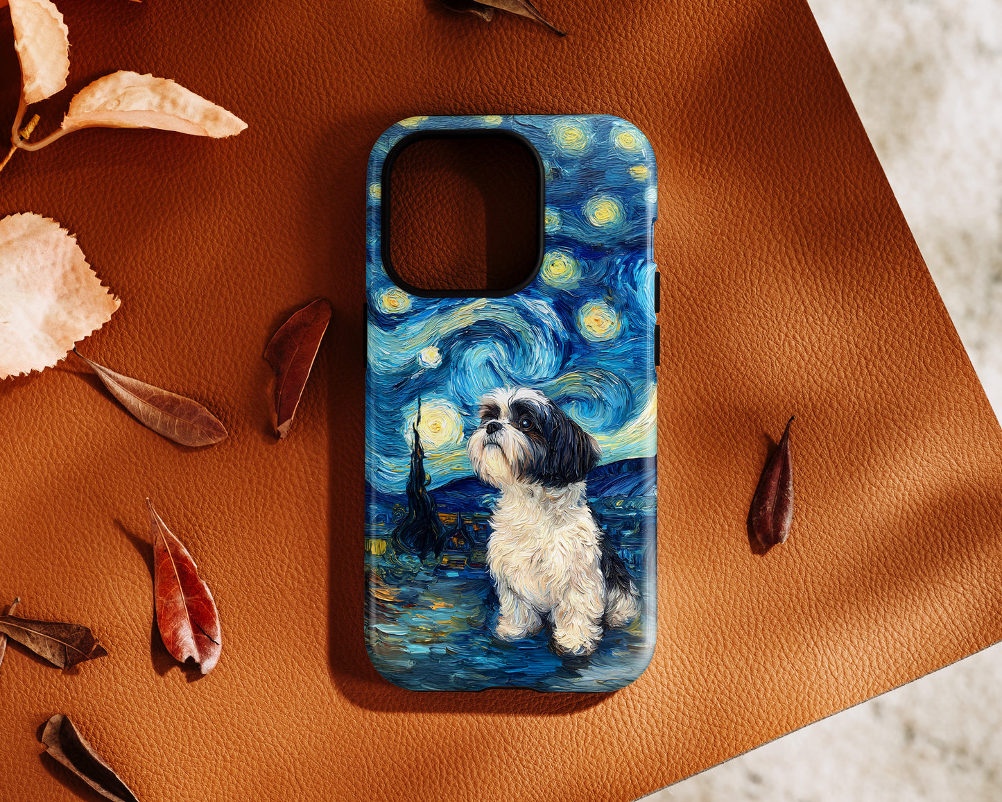 Barky Night (Shih Tzu) Design iPhone Case
