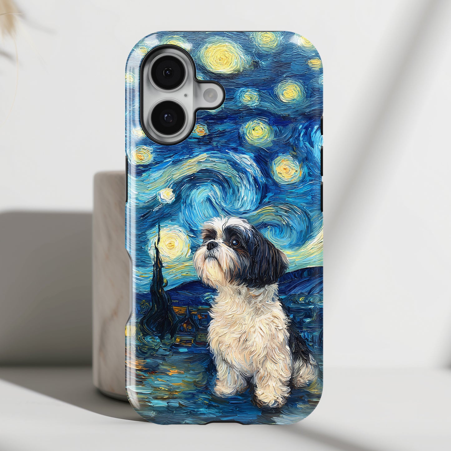 Barky Night (Shih Tzu) Design iPhone Case