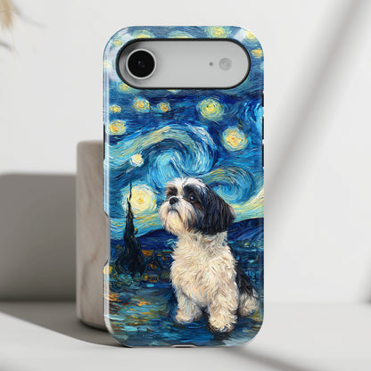 Barky Night (Shih Tzu) Design iPhone Case