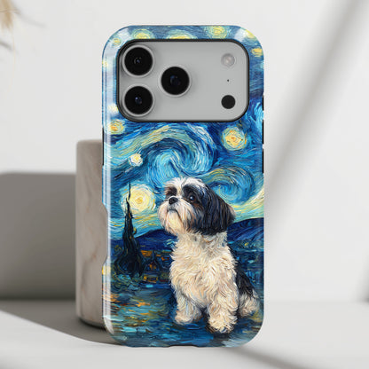 Barky Night (Shih Tzu) Design iPhone Case