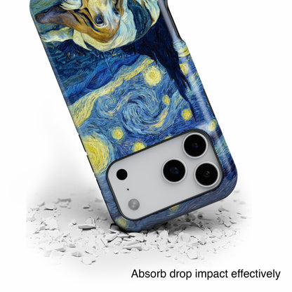 Barky Night (Basset Hound) Design iPhone Case