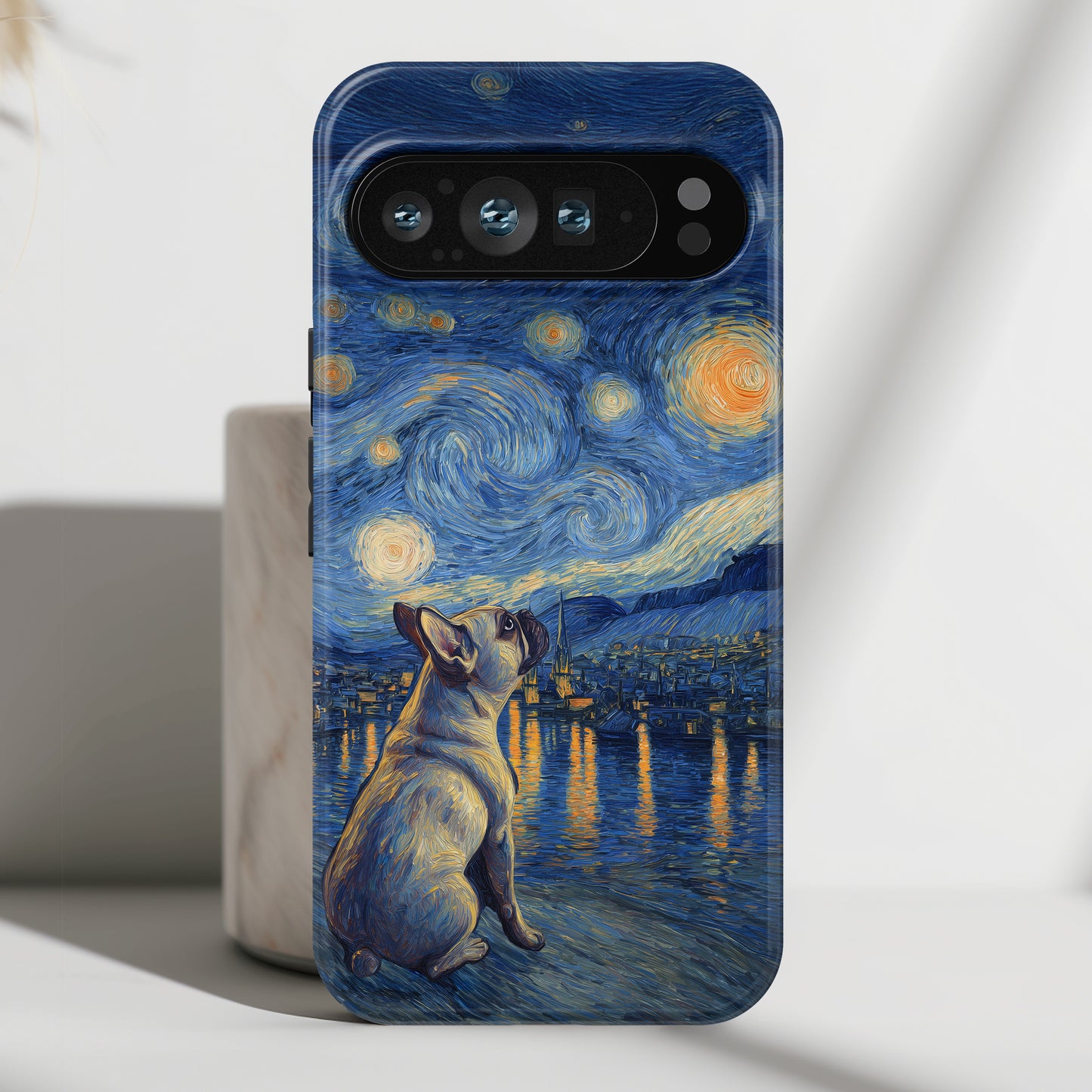 Barky Night (Frenchie) Design Phone Case for Google Pixel