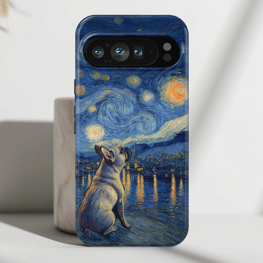 Barky Night (Frenchie) Design Phone Case for Google Pixel