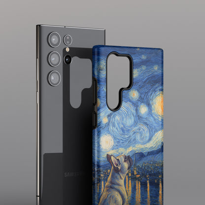 Barky Night (Frenchie) Design Phone Case for Galaxy S series Phones