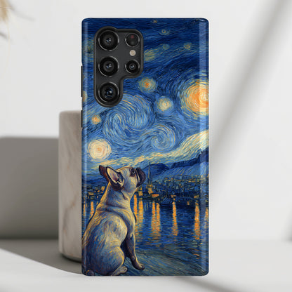 Barky Night (Frenchie) Design Phone Case for Galaxy S series Phones