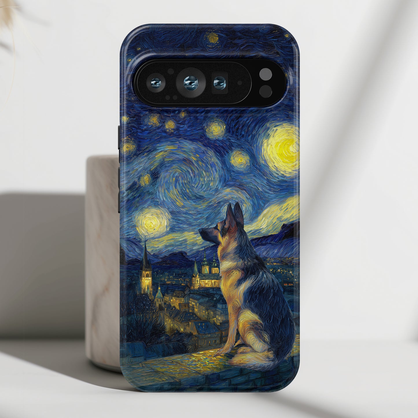 Barky Night (German Shepherd) Design Phone Case for Google Pixel