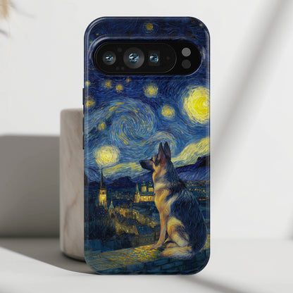 Barky Night (German Shepherd) Design Phone Case for Google Pixel