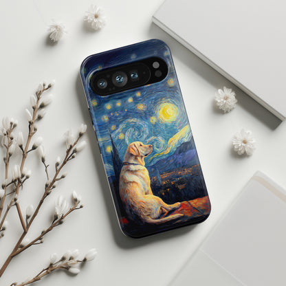 Barky Night (Golden Labrador) Design Phone Case for Google Pixel