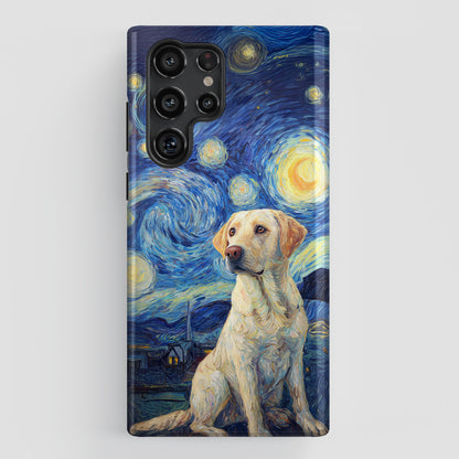 Barky Night (Labrador Retriever) Design Phone Case for Galaxy S series Phones