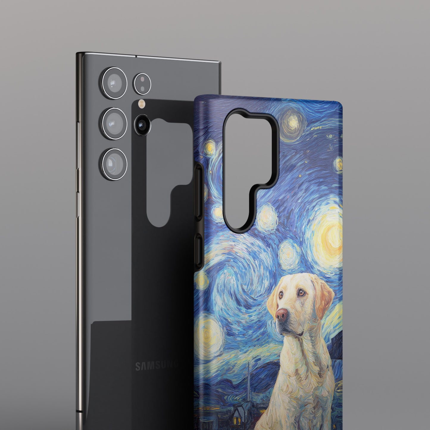 Barky Night (Labrador Retriever) Design Phone Case for Galaxy S series Phones