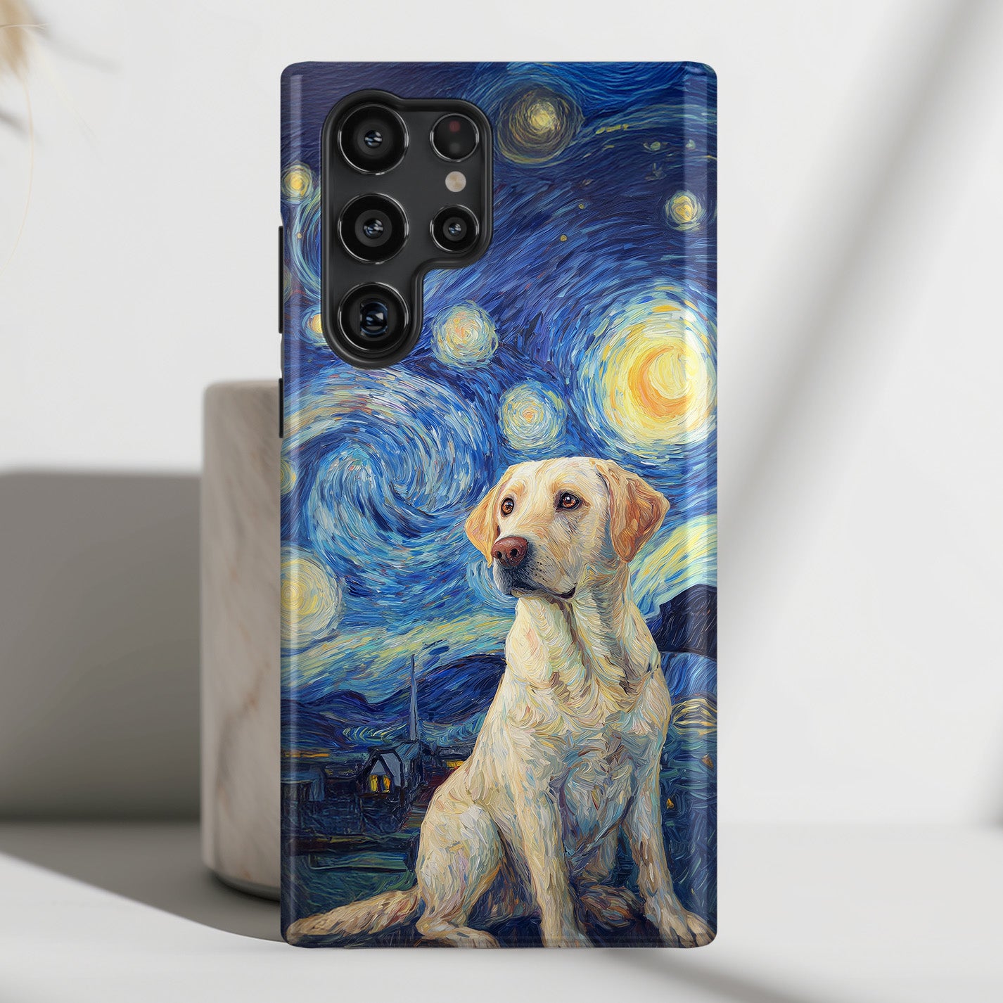 Barky Night (Labrador Retriever) Design Phone Case for Galaxy S series Phones