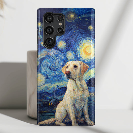 Barky Night (Labrador Retriever) Design Phone Case for Galaxy S series Phones
