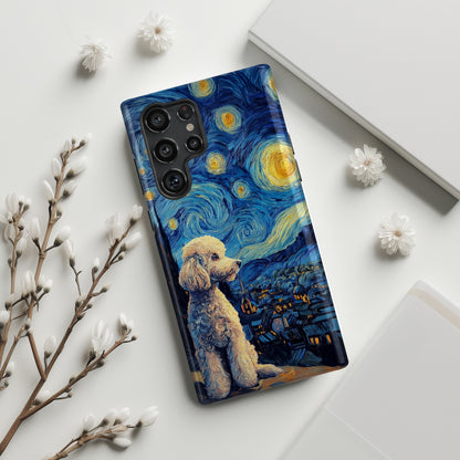 Barky Night (Poodle) Design Phone Case for Galaxy S series Phones