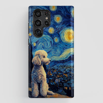 Barky Night (Poodle) Design Phone Case for Galaxy S series Phones
