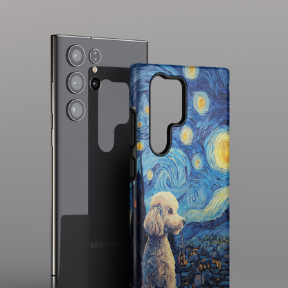 Barky Night (Poodle) Design Phone Case for Galaxy S series Phones