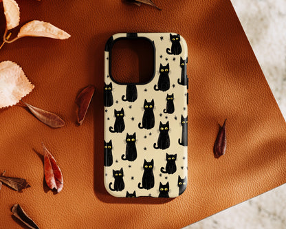 Black Cat Charm Design iPhone Case