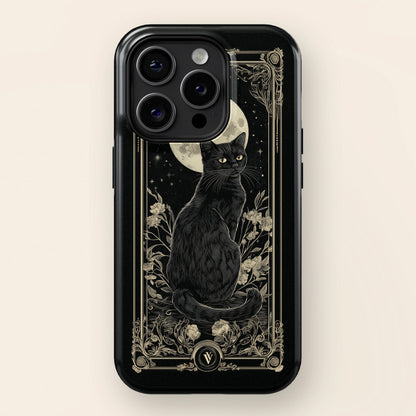 Black Cat Tarot Card Design iPhone Case Black Cat Tarot Card Design iPhone Case