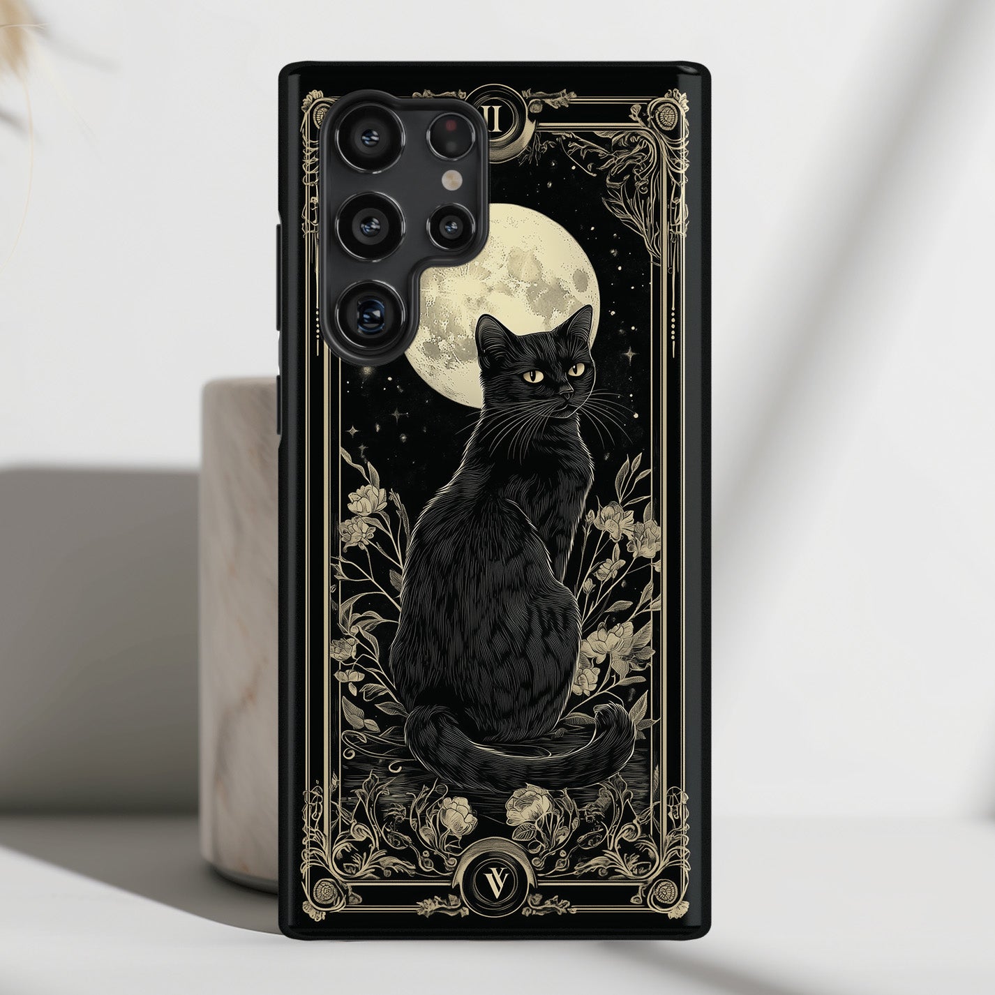 Black Cat Tarot Card Design Case for Galaxy S series Phones Black Cat Tarot Card Design Case for Galaxy S series Phones