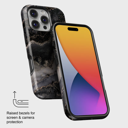 Luxury Black Marble Case for iPhone