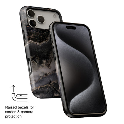 Luxury Black Marble Case for iPhone