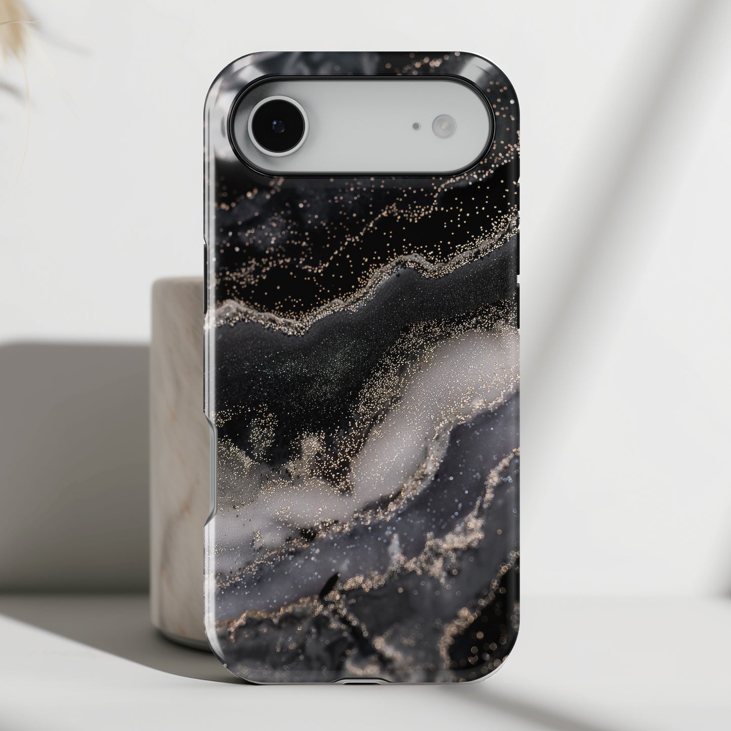 Luxury Black Marble Case for iPhone