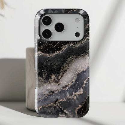 Luxury Black Marble Case for iPhone