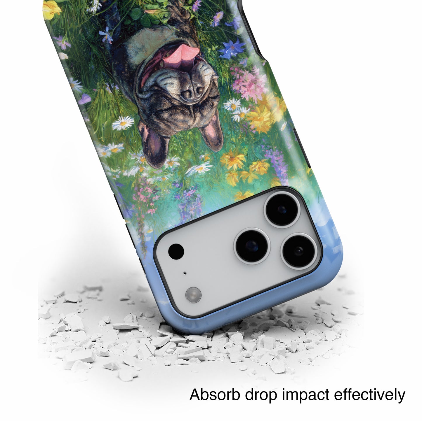 Blissful Frenchie Design iPhone Case