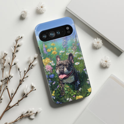 Blissful Frenchie Design Phone Case for Google Pixel