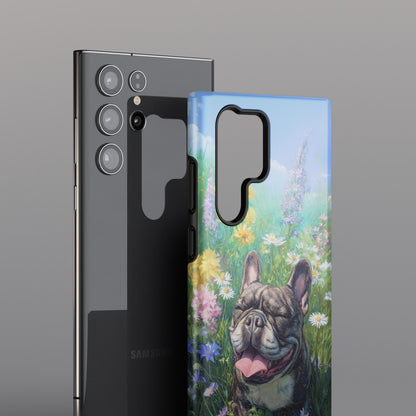 Blissful Frenchie Design Phone Case for Galaxy S series Phones