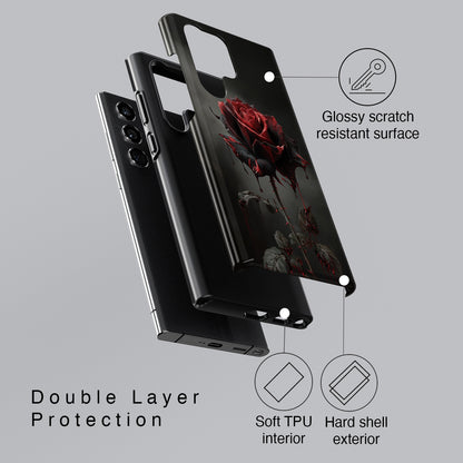Blood Bloom Design Phone Case for Galaxy S series Phones