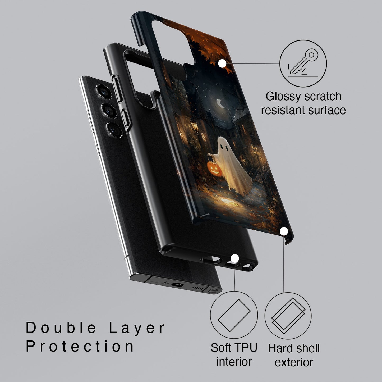Boo-or-Treat Design Phone Case for Galaxy S series Phones