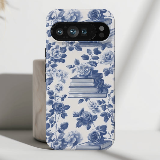 Book Floral Toile de Jouy Design Phone Case for Google Pixel