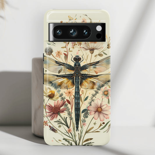 Botanical Dragonfly Design Google Pixel Phone Case