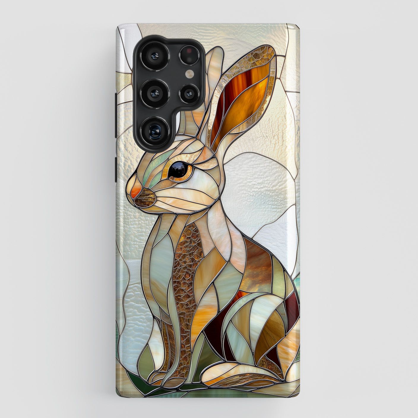 Bunny Stained Glass Design Samsung Phone Case