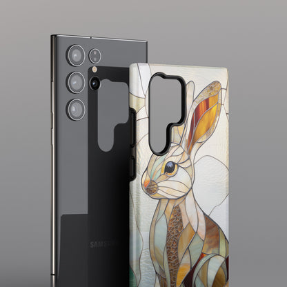 Bunny Stained Glass Design Samsung Phone Case