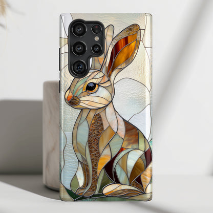 Bunny Stained Glass Design Samsung Phone Case