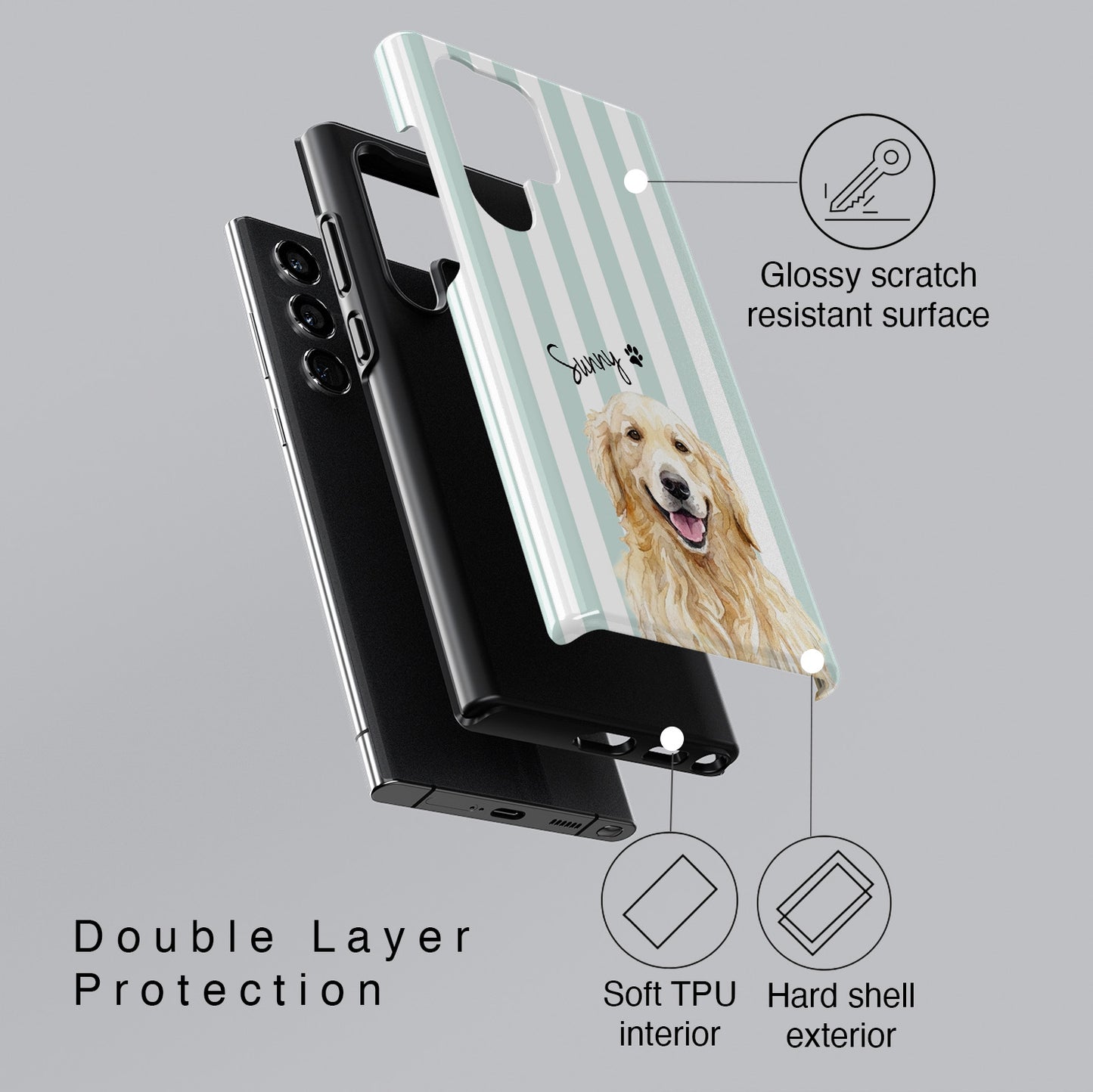 The Classic Cabana – Personalized Pet Phone Case for Galaxy S series Phones