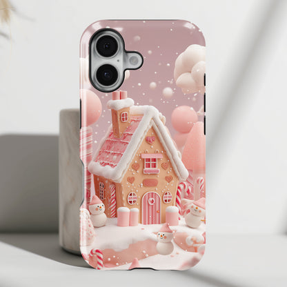 Candy Cane Cottage Design iPhone Case