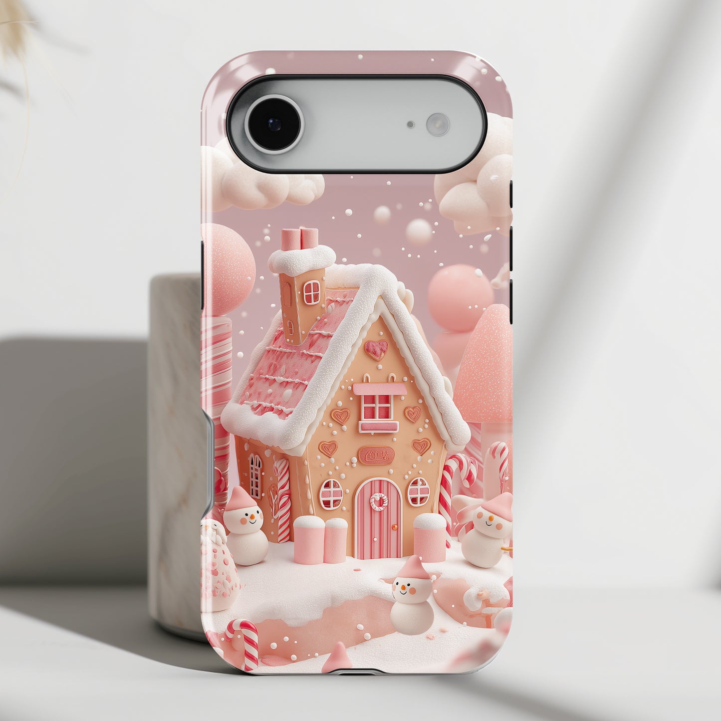 Candy Cane Cottage Design iPhone Case