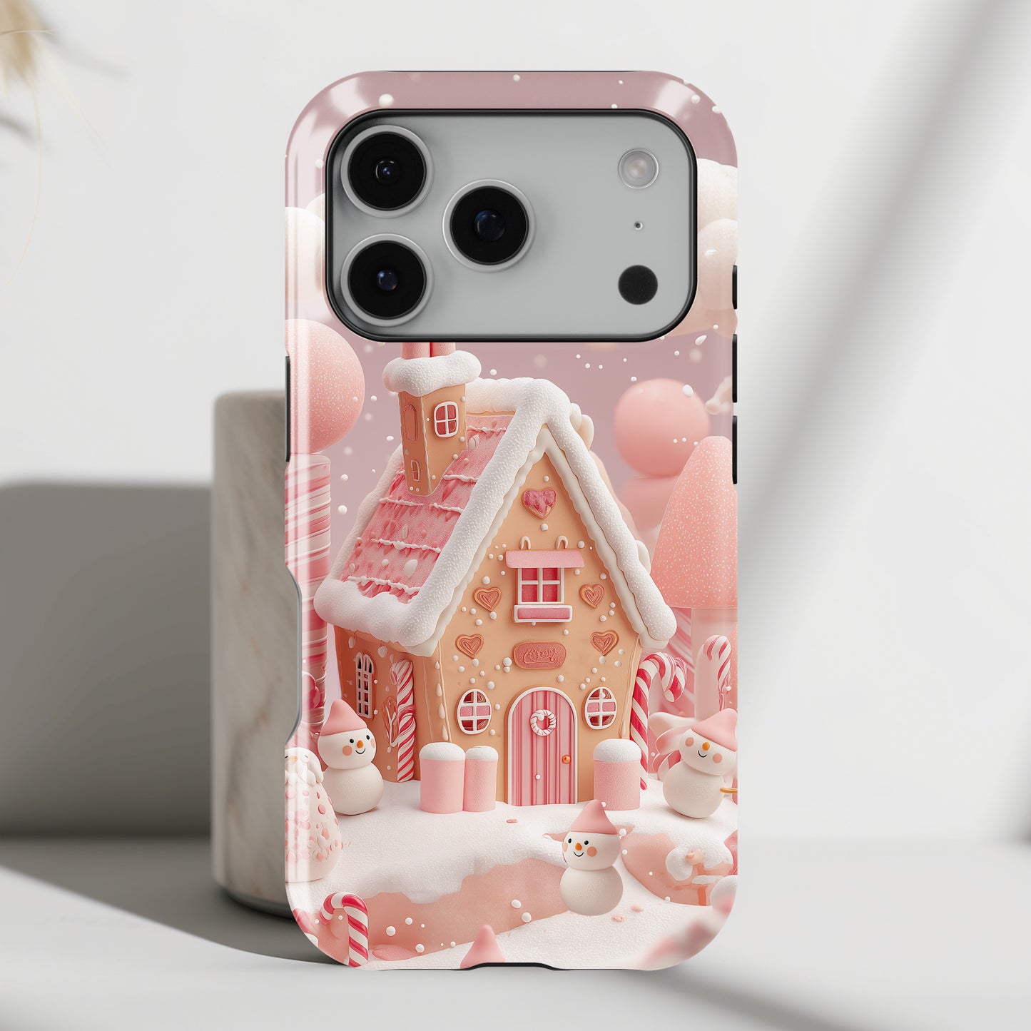 Candy Cane Cottage Design iPhone Case