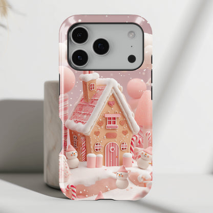 Candy Cane Cottage Design iPhone Case