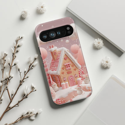 Candy Cane Cottage Design Phone Case for Google Pixel