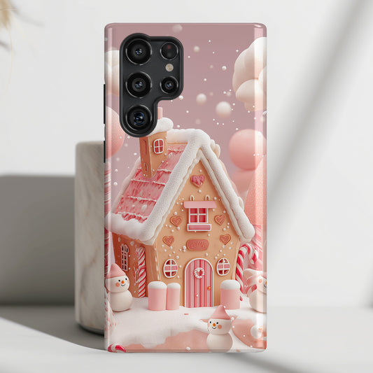 Candy Cane Cottage Design Phone Case for Galaxy S series Phones